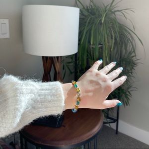 Green and amber bracelet